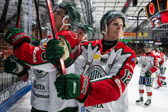 Frölundas Max Friberg jublar