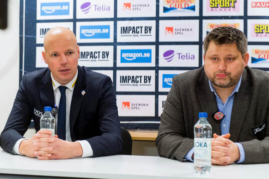 Timrås assisterande tränare Morten Madsen och Modos
