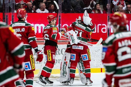 Modos Lukas Jasek, målvakt Lassi Lehtinen och Ludwig
