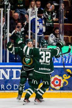 Färjestads Viktor Lodin jubel