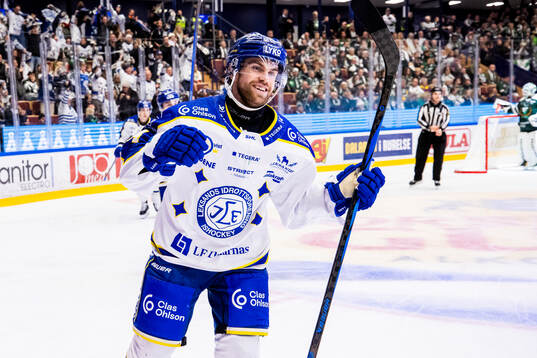 Leksands Oskar Lang jubel 3-0