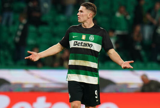 Viktor Gyokeres of Sporting CP at the end of the Liga