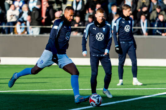 Malmö FFs Isaac Kiese Thelin och Anders Christiansen