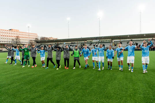 Malmös spelare jublar