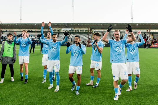 Malmös spelare jublar