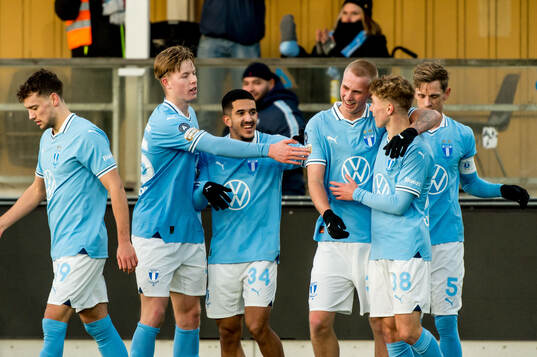Malmö FFs Daniel Gudjohnsen jublar