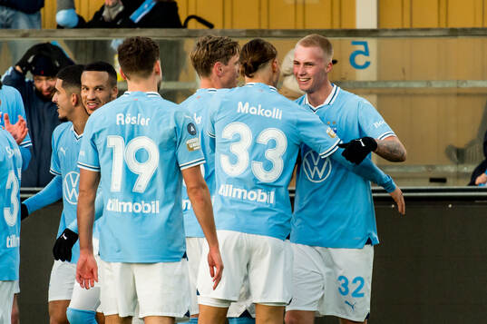 Malmö FFs Daniel Gudjohnsen jublar