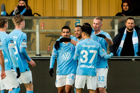 Malmö FFs Daniel Gudjohnsen jublar