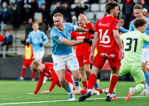 Malmö FFs Daniel Gudjohnsen jublar