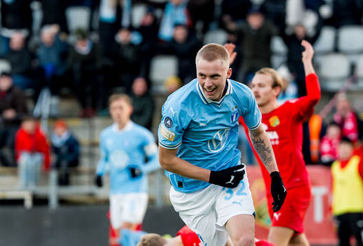 Malmö FFs Daniel Gudjohnsen jublar