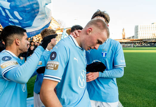 Malmö FFs Daniel Gudjohnsen jublar