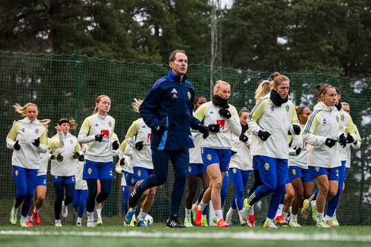 Players of the Swedish women's national football team