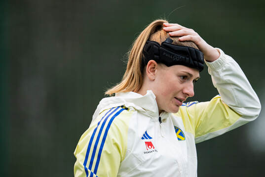 Goalkeeper Tove Enblom of the Swedish women's national