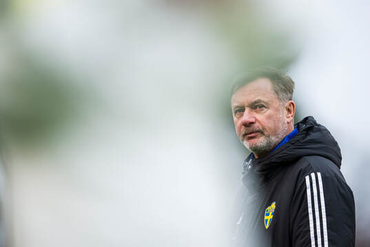 Head coach Peter Gerhardsson of the Swedish women's