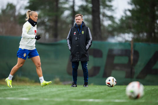 Head coach Peter Gerhardsson of the Swedish women's