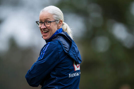 Assistant coach Victoria Sandell of the Swedish women's