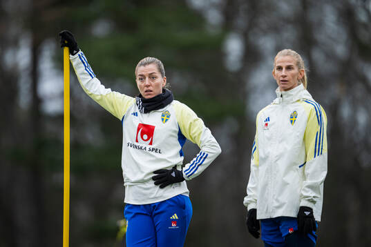Linda Sembrant and Sofia Jakobsson of the Swedish women's