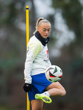 Hanna Bennison of the Swedish women's national football team