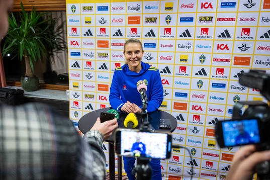 Amanda Nildén of the Swedish women's national football