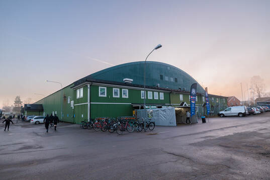 Exteriör vy av Dackehallen
