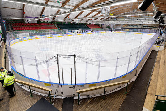 Interiör vy av Dackehallen
