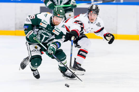 Tingsryds Jesper Sellin och Nybros Hannes Hellberg
