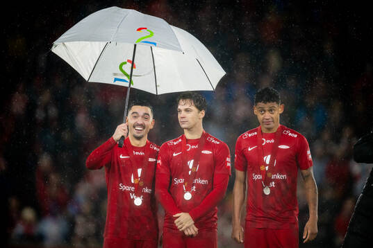 Niklas Castro, Felix Horn Myhre and Japhet Sery Larsen of