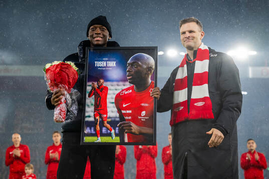 Moonga Simba of Brann and Christian Kalvenes, CEO of Brann