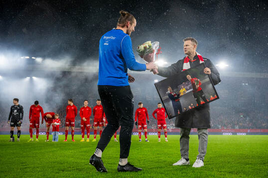 Goalkeeper Eirik Holmen Johansen and Christian Kalvenes,