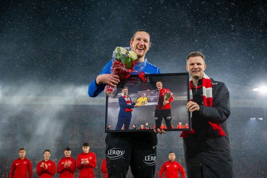 Goalkeeper Eirik Holmen Johansen and Christian Kalvenes,