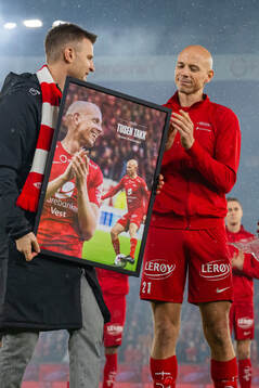 Christian Kalvenes, CEO of Brann, and Ruben Kristiansen