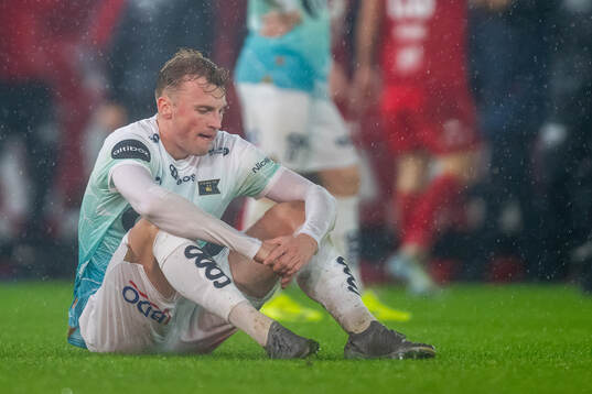 Sondre Langås of Viking looks dejected