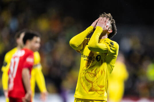 Jostein Gundersen of Bodø/Glimt looks dejected