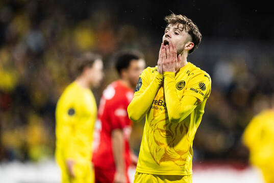 Jostein Gundersen of Bodø/Glimt looks dejected