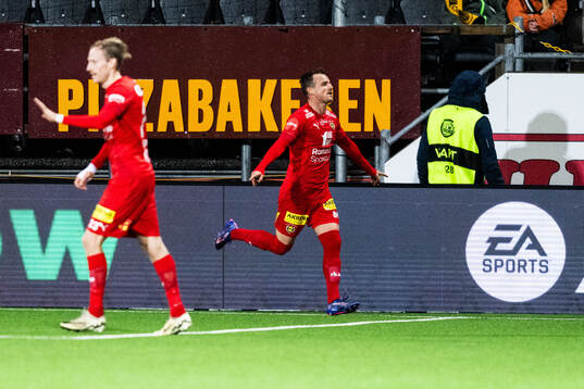 Jan Eric Anton Larsson of Lillestrøm celebrates