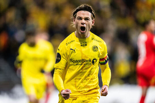 Patrick Berg of Bodø/Glimt celebrates