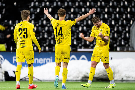 Kasper Høgh of Bodø/Glimt celebrates