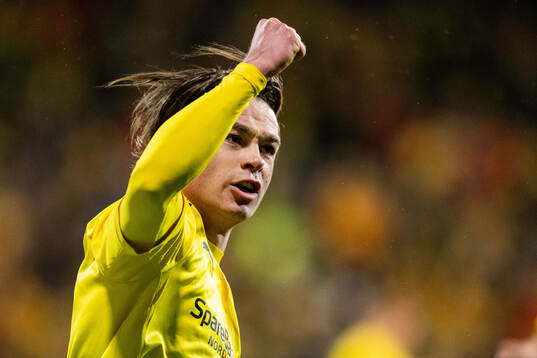 Patrick Berg of Bodø/Glimt celebrates