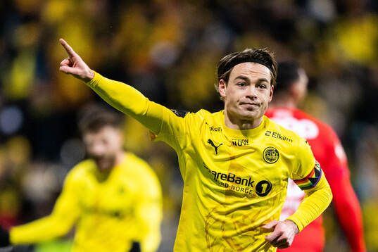 Patrick Berg of Bodø/Glimt celebrates