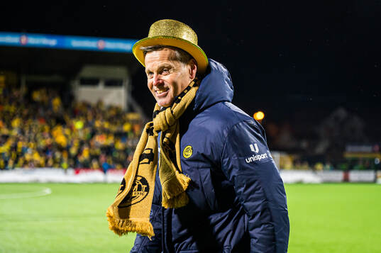 Kjetil Knutsen, head coach of Bodø/Glimt, celebrates