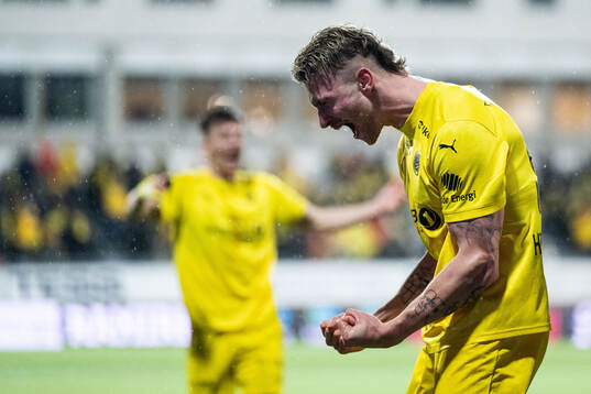 Kasper Høgh of Bodø/Glimt celebrates