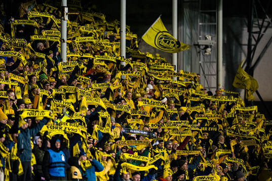 Spectators in the stands