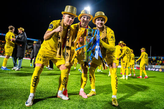 August Mikkelsen, Fredrik Sjøvold and Håkon Evjen of