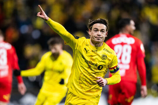 Patrick Berg of Bodø/Glimt celebrates