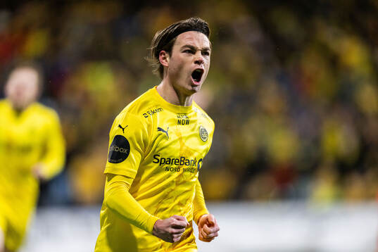 Patrick Berg of Bodø/Glimt celebrates