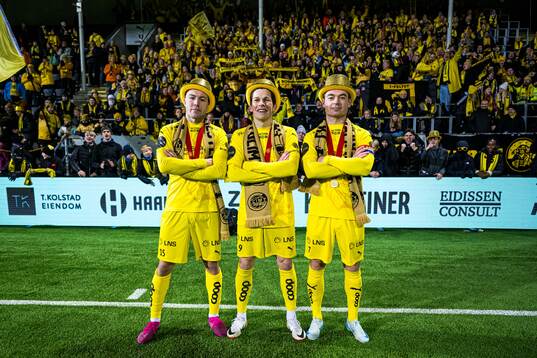 Fredrik Bjørkan, Sondre Brunstad Fet and Patrick Berg of