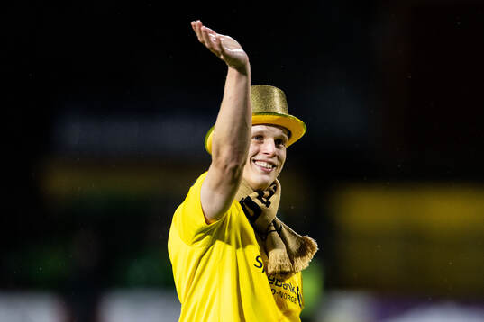 Ulrik Saltnes of Bodø/Glimt celebrates