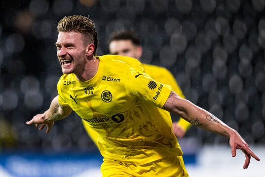 Kasper Høgh of Bodø/Glimt celebrates