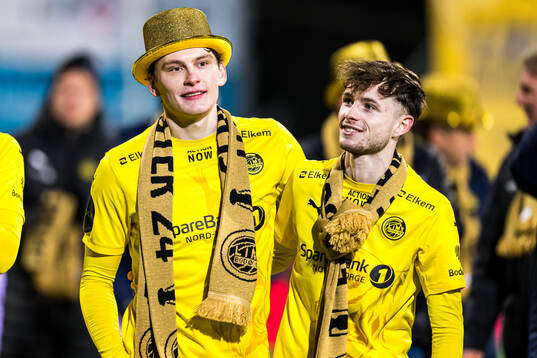 Isak Dybvik Määttä and Håkon Evjen of Bodø/Glimt