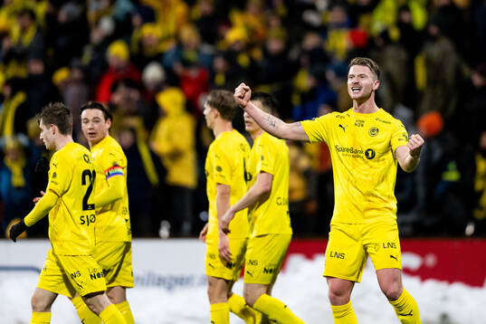 Kasper Høgh of Bodø/Glimt celebrates